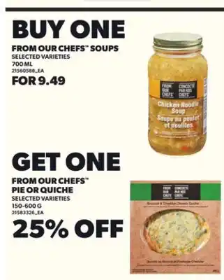 Loblaws FROM OUR CHEFS SOUPS, 700ML offer