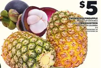 Loblaws CROWNLESS PINEAPPLE OR MANGOSTEEN,3'S offer