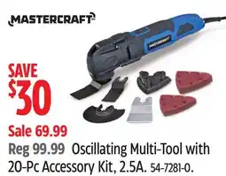 Canadian Tire Oscillating Multi-Tool with 20-Pc Accessory Kit offer