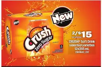 Loblaws CRUSH SOFT DRINK 12x355mL offer