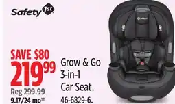 Canadian Tire Safety 1st Car Seat, Grow & Go 3-in-1 offer