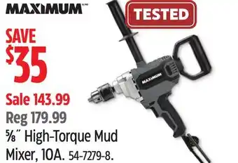 Canadian Tire MAXIMUM 5⁄8˝ High-Torque Mud Mixer 10A offer