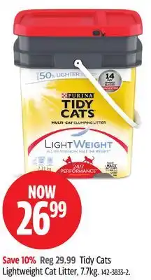 Canadian Tire Purina Tidy Cats Lightweight Cat Litter, 7.7kg offer