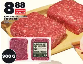 Loblaws 100% GRASS FED LEAN GROUND BEEF, 900G offer