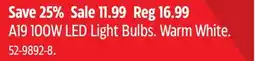 Canadian Tire Noma A19 100W LED Light Bulbs offer