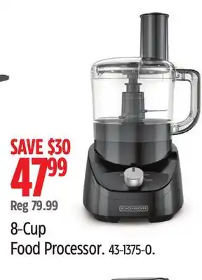 Canadian Tire Black + Decker 8-Cup Food Processor offer