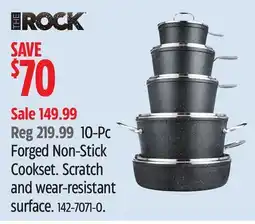 Canadian Tire The Rock 10-Pc Forged Non-Stick Cookset offer