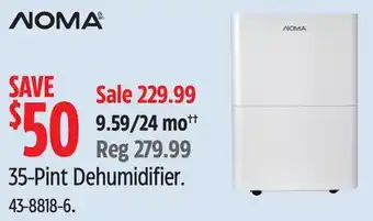 Canadian Tire NOMA 35-Pint Dehumidifier offer