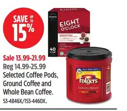 Canadian Tire EIGHT O'CLOCK Selected Coffee Pods offer