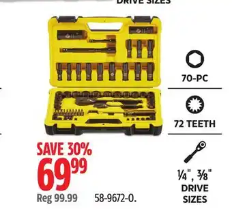 Canadian Tire STANLEY Black Chrome Socket Sets offer