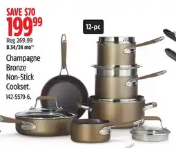 Canadian Tire Paderno Champagne Bronze Non-Stick Cookset offer