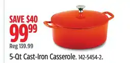 Canadian Tire Lagostina 5-Qt Cast-Iron Casserole offer