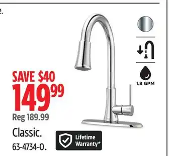 Canadian Tire Pfister Classic offer