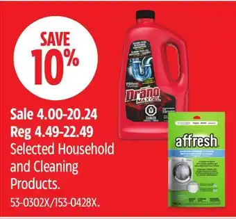 Canadian Tire Drano Selected Household and Cleaning Products offer