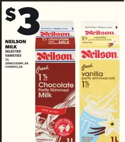 Loblaws NEILSON MILK 1L offer