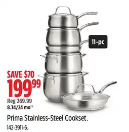 Canadian Tire Lagostina Prima Stainless-Steel Cookset offer