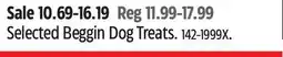 Canadian Tire Selected Beggin Dog Treats offer