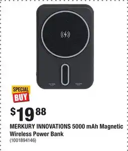 Home Depot MERKURY INNOVATIONS 5000 mAh Magnetic Wireless Power Bank offer