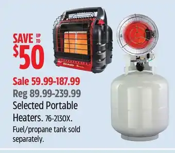 Canadian Tire Selected Portable Heaters offer