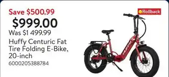 Walmart Huffy Centuric Fat Tire Folding E-Bike, 20-inch offer