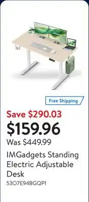 Walmart IMGadgets Standing Electric Adjustable Desk offer