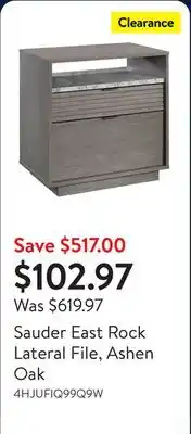 Walmart Sauder East Rock Lateral File, Ashen Oak offer