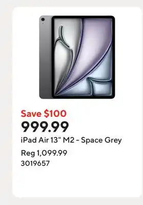 Staples iPad Air 13 M2 - Space Grey offer