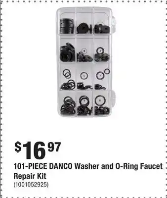 Home Depot 101-PIECE DANCO Washer and O-Ring Faucet Repair Kit offer