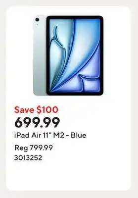 Staples iPad Air 11 M2 - Blue offer