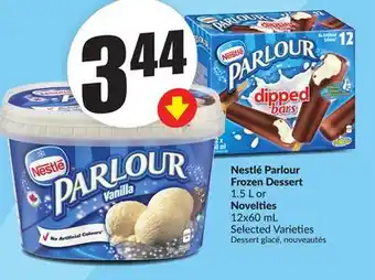 Chalo FreshCo Nestlé Parlour Frozen Dessert 1.5 L or Novelties 12 x 60 mL offer