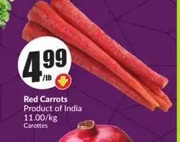 Chalo FreshCo Red Carrots Product of India 11.00/kg offer