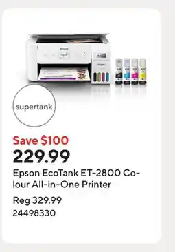 Staples Epson EcoTank ET-2800 Colour All-in-One Printer offer