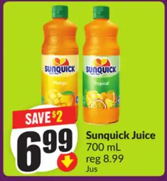 Chalo FreshCo Sunquick Juice 700 mL offer