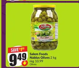 FreshCo Salem Foods Nablus Olives 2 kg offer