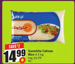 FreshCo Sunwhite Calrose Rice 4.5 kg offer