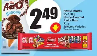 Chalo FreshCo Nestlé Tablets 95-120 g Nestlé Assorted Junior Bars 91 g Selected Varieties offer