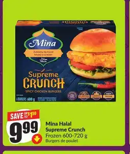 FreshCo Mina Halal Supreme Crunch Frozen 600-720 g offer