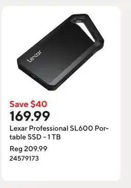 Staples Lexar Professional SL600 Portable SSD - 1 TB offer