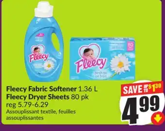 Chalo FreshCo Fleecy Fabric Softener 1.36 L Fleecy Dryer Sheets 80 pk offer