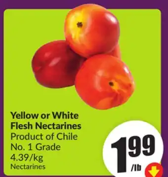 Chalo FreshCo Yellow or White Flesh Nectarines Product of Chile No. 1 Grade 4.39/kg offer