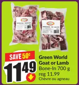 FreshCo Green World Goat or Lamb Bone-ln 700 g offer