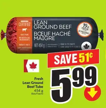 FreshCo Fresh Lean Ground Beef Tube 454 g offer