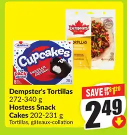 FreshCo Dempster's Tortillas 272-340 g Hostess Snack Cakes 202-231 g offer