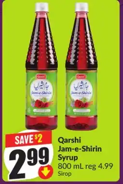 Chalo FreshCo Qarshi Jam-e-Shirin Syrup 800 mL offer