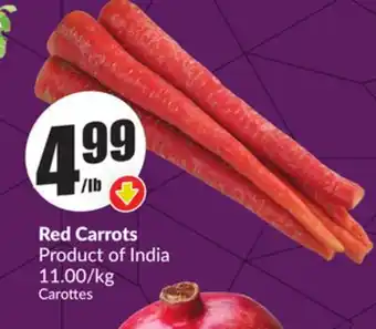 FreshCo Red Carrots Product of India 11.00/kg offer