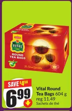 FreshCo Vital Round Tea Bags 604 g offer