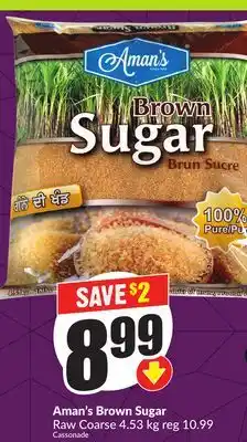 Chalo FreshCo Aman's Brown Sugar Raw Coarse 4.53 kg offer