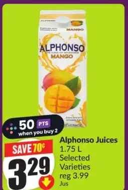 Chalo FreshCo Alphonso Juices 1.75 L Selected Varieties offer