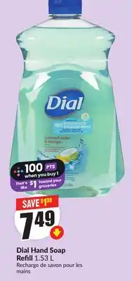 FreshCo Dial Hand Soap Refill 1.53 L offer