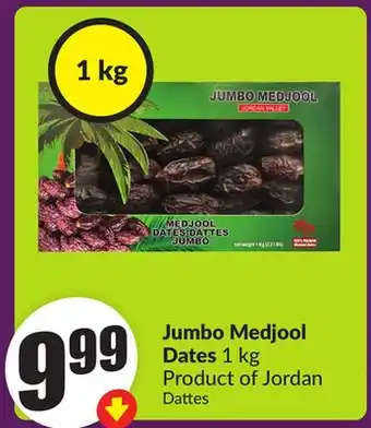 Chalo FreshCo Jumbo Medjool Dates 1 kg Product of Jordan offer